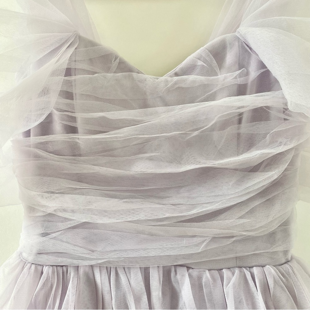 NWT Lace & Beads Lavender Tulle Maxi Gown Dress 2 - Picture 7 of 16